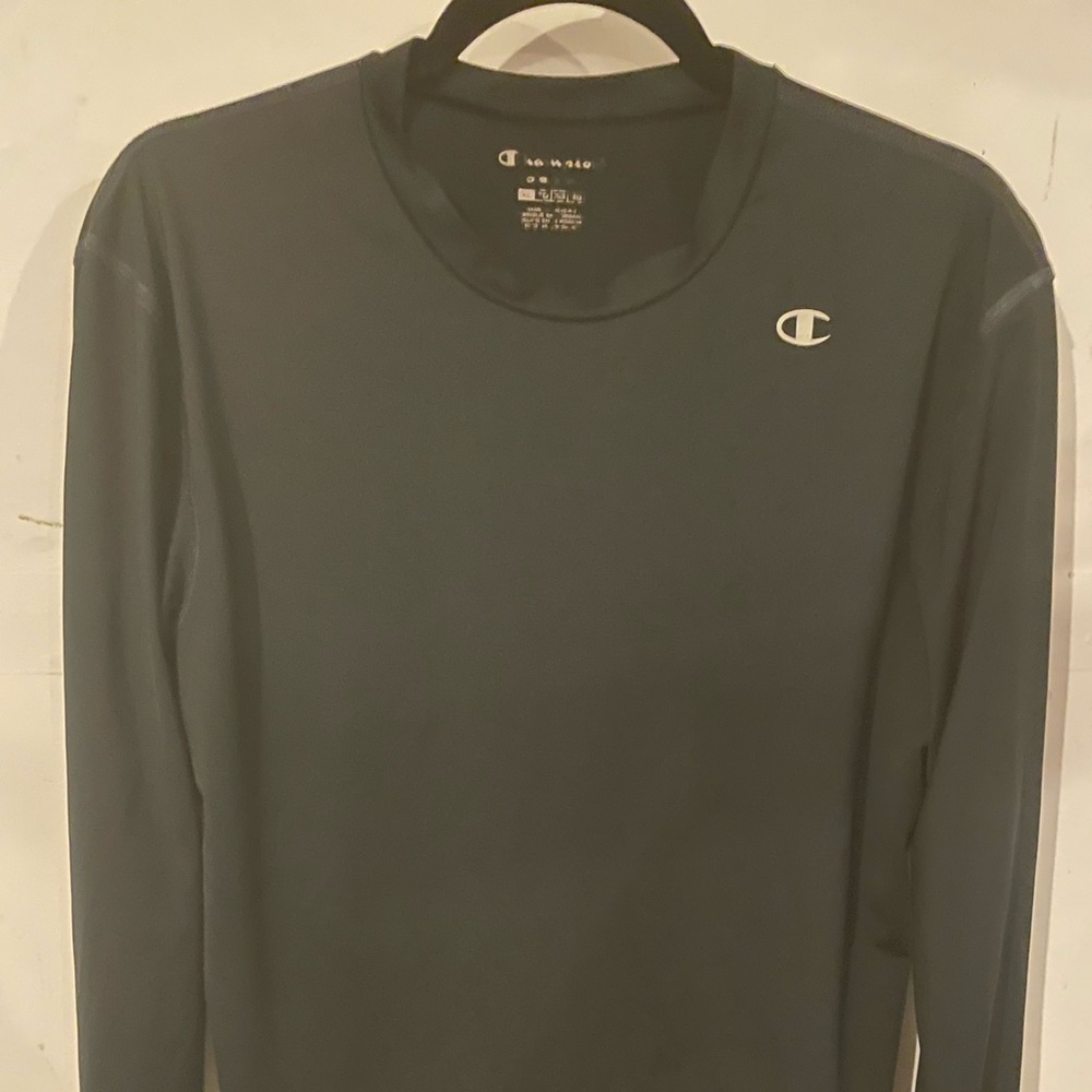 Champion long sleeve - black - large